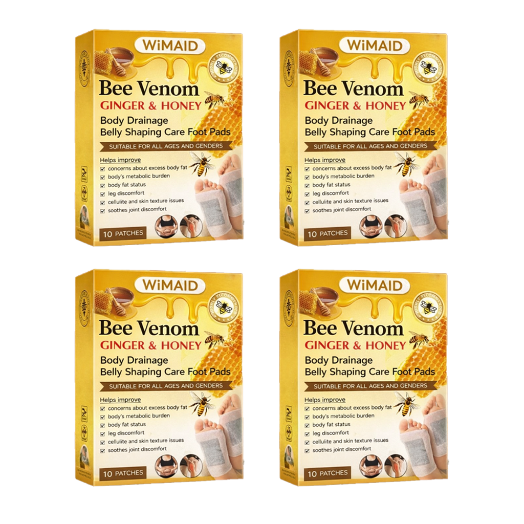 🌎Ends Today: 60% OFF! - 🌿Bee Venom Ginger Herbal Foot Patches (Set of 10)
