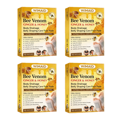 🌎Ends Today: 60% OFF! - 🌿Bee Venom Ginger Herbal Foot Patches (Set of 10)
