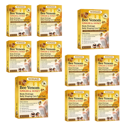🌎Ends Today: 60% OFF! - 🌿Bee Venom Ginger Herbal Foot Patches (Set of 10)