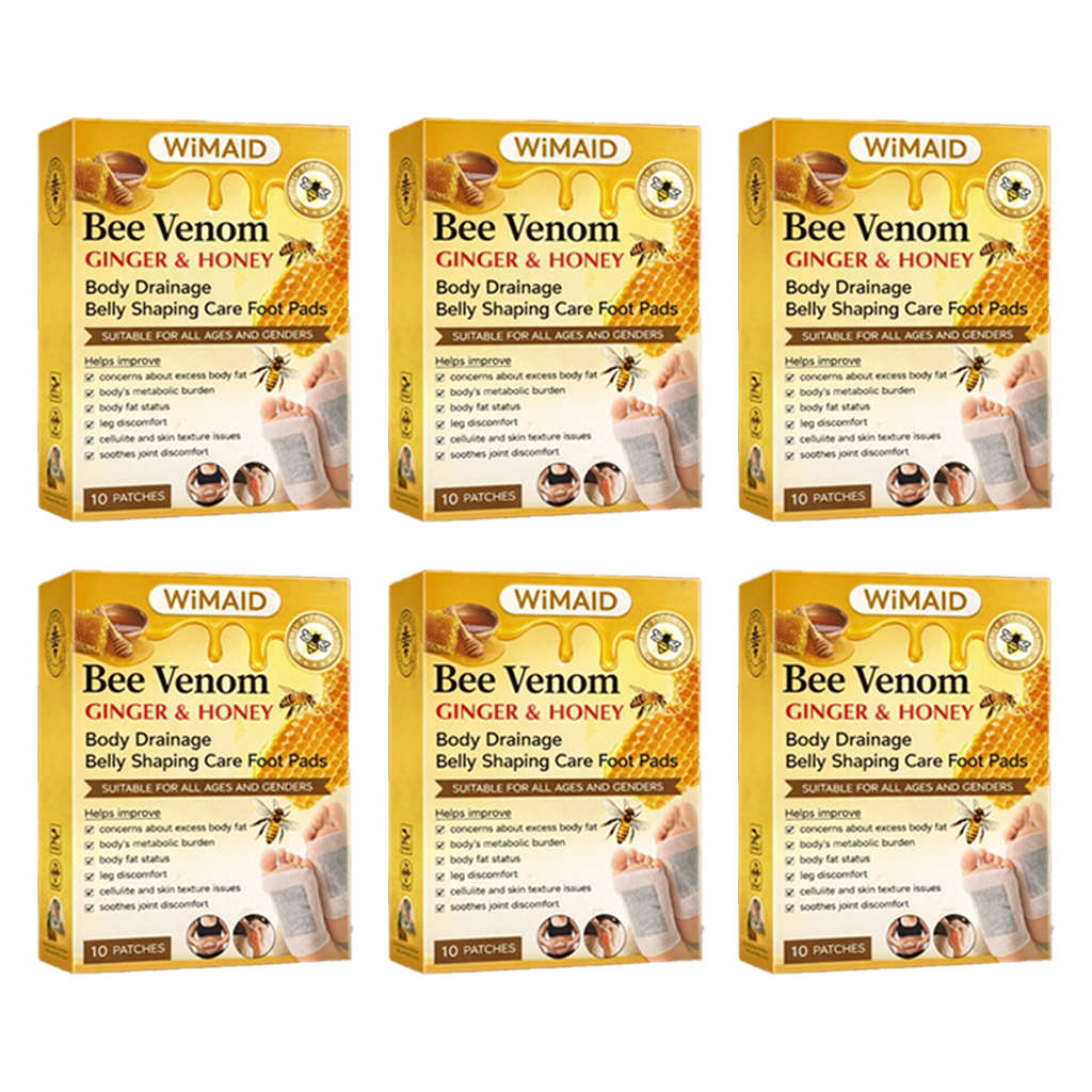 🌎Ends Today: 60% OFF! - 🌿Bee Venom Ginger Herbal Foot Patches (Set of 10)