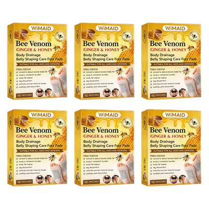 🌎Ends Today: 60% OFF! - 🌿Bee Venom Ginger Herbal Foot Patches (Set of 10)