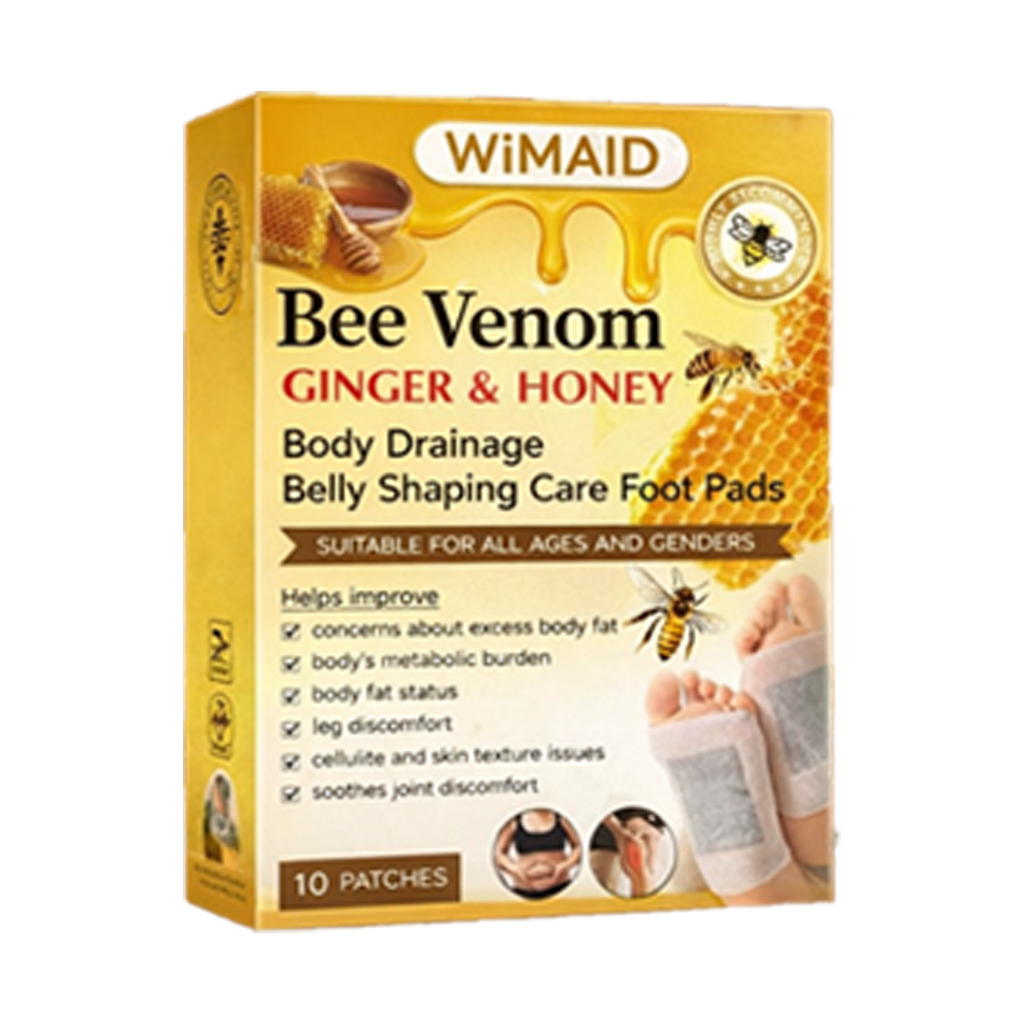 🌎Ends Today: 60% OFF! - 🌿Bee Venom Ginger Herbal Foot Patches (Set of 10)