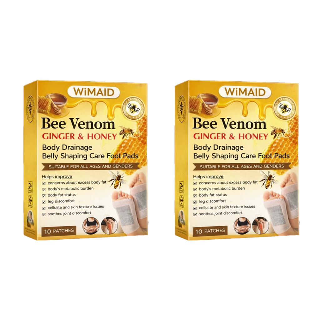 🌎Ends Today: 60% OFF! - 🌿Bee Venom Ginger Herbal Foot Patches (Set of 10)