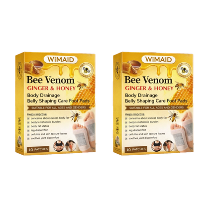 🌎Ends Today: 60% OFF! - 🌿Bee Venom Ginger Herbal Foot Patches (Set of 10)