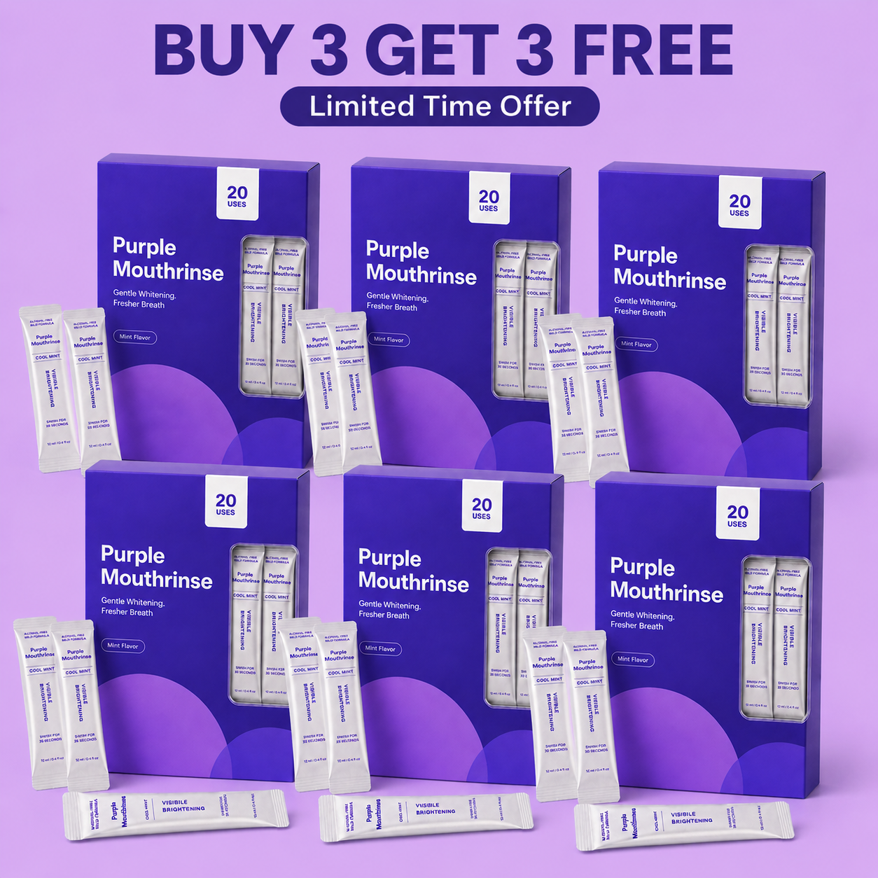 Buy 3 Get 3 Free(6pcs)
