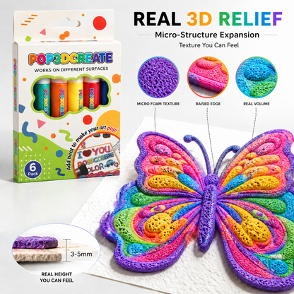 AQA® 3D Relief Art Pen – Turn Flat Drawings Into Touchable 3D Art